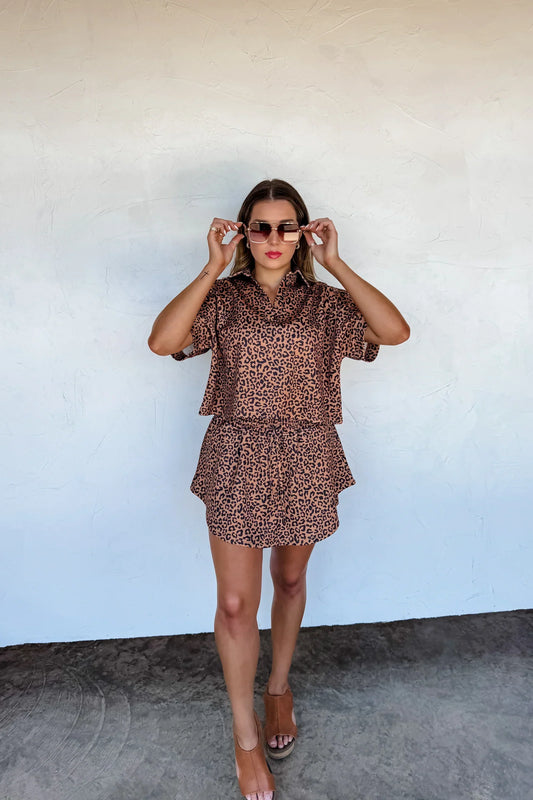 PREORDER: Hot To Spot Cheetah Skort Set