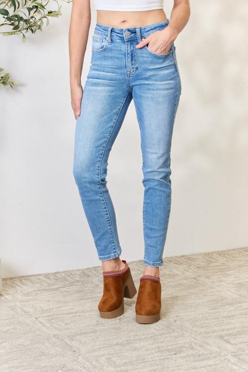 RISEN  Mid Rise Skinny Jeans